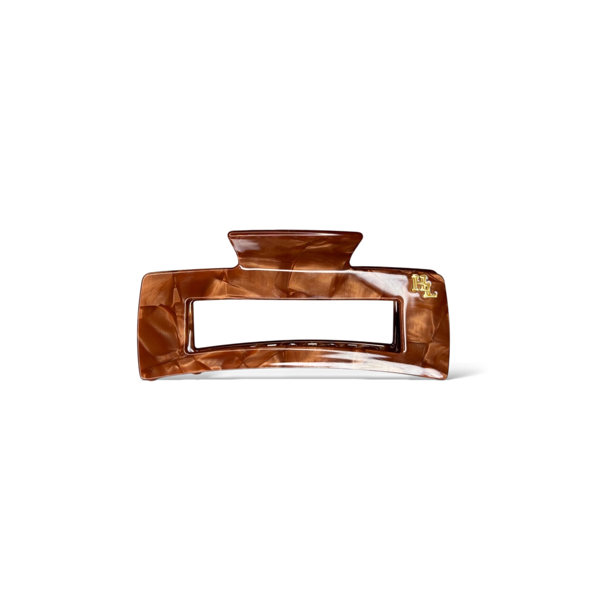 Ecofriendly Acetate Large Claw - Chocolate