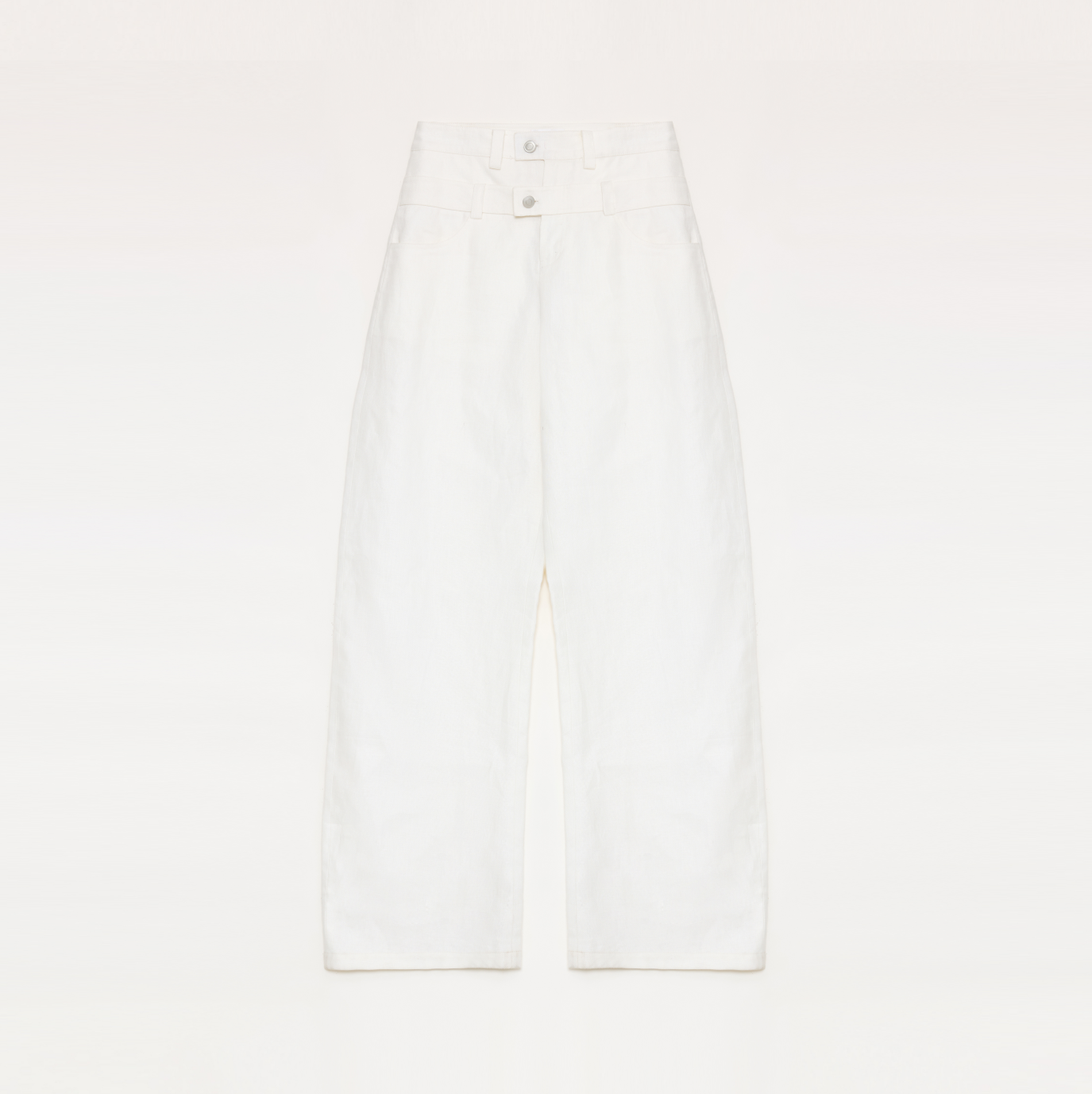 "Weiss Love Letter" Old Money Style Linen Cut Scimitar Pants