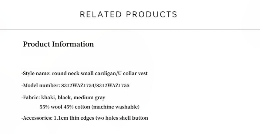 Machine washable round neck long sleeve multi-color knitted wool cardigan solid color base layer top