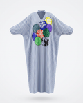 Vibrant Striped Patchwork Maxi Dress-4