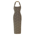 desireFair 2023 Sexy Street Style Fashion Design Hanging Neck Smocked Slim Type Summer Women Wear Sleeveless Square Neck Dresses
