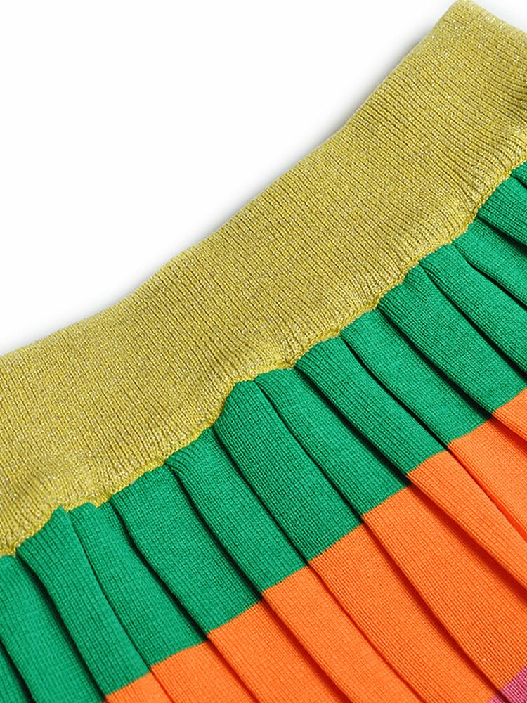 Summer New High Quality Designer Celebrity Knitted Top Half Skirt Party Gorgeous Casual Elegant Fashion Women's sets