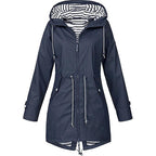 Zipper women's three in one outdoor hooded mountaineering jacket
