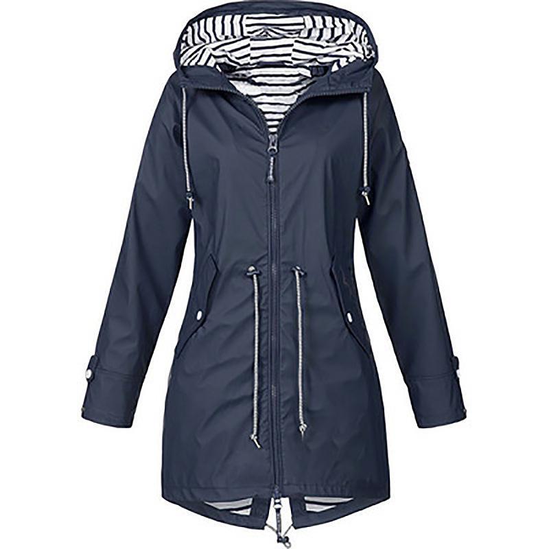 Zipper women's three in one outdoor hooded mountaineering jacket