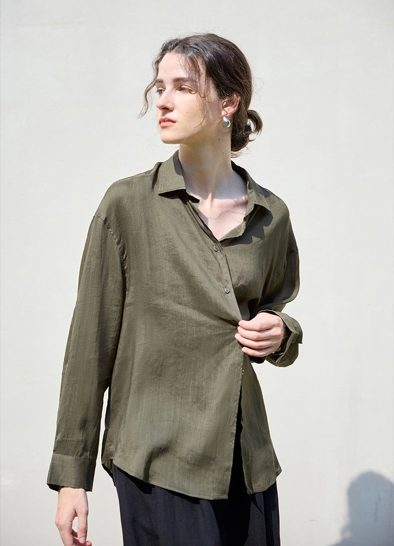 VintageLinen Loose Blouse
