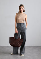 Quilted woven bag