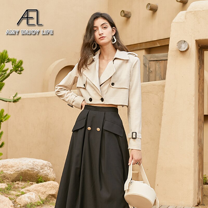 British Style Short Section Small Suit Jacket Female Spring Suit Design Sense High Waist