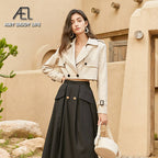 British Style Short Section Small Suit Jacket Female Spring Suit Design Sense High Waist