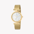 Pierre Cardin Women's Gold Watch, Silver Dial | Cmd.3523
