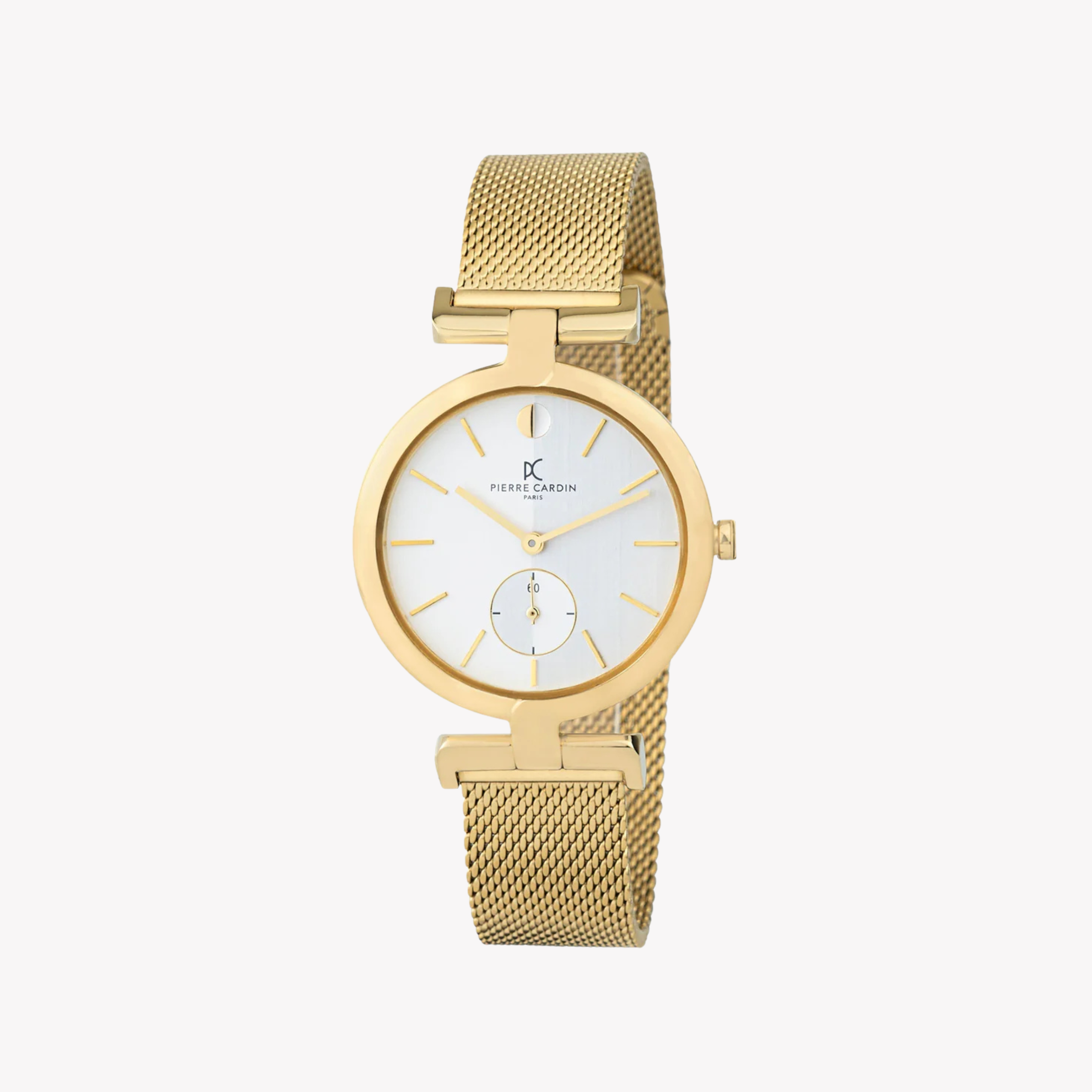 Pierre Cardin Women's Gold Watch, Silver Dial | Cmd.3523