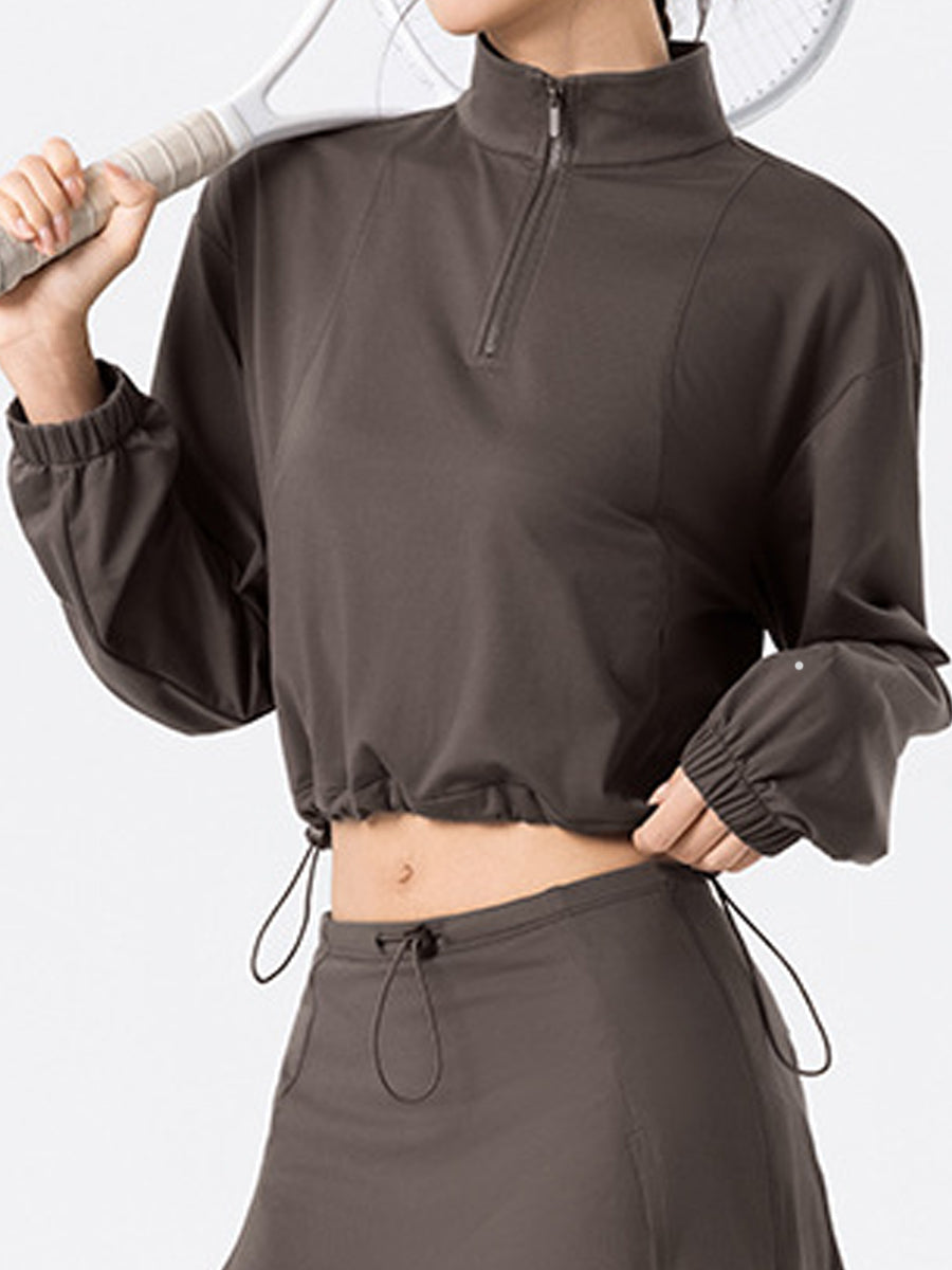 Elevate Zip Crop