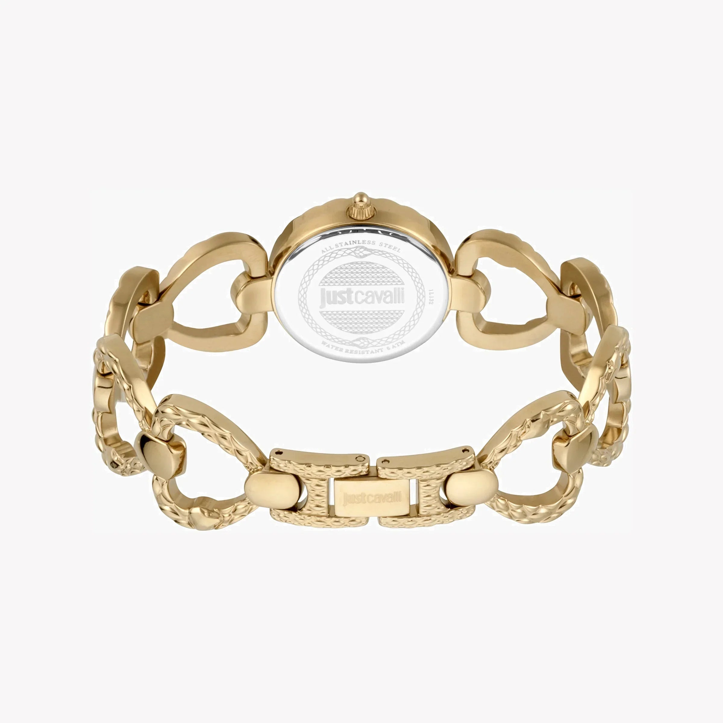 Just Cavalli Women's Gold Stainless Steel Watch, White Dial | Jc1l132m0025