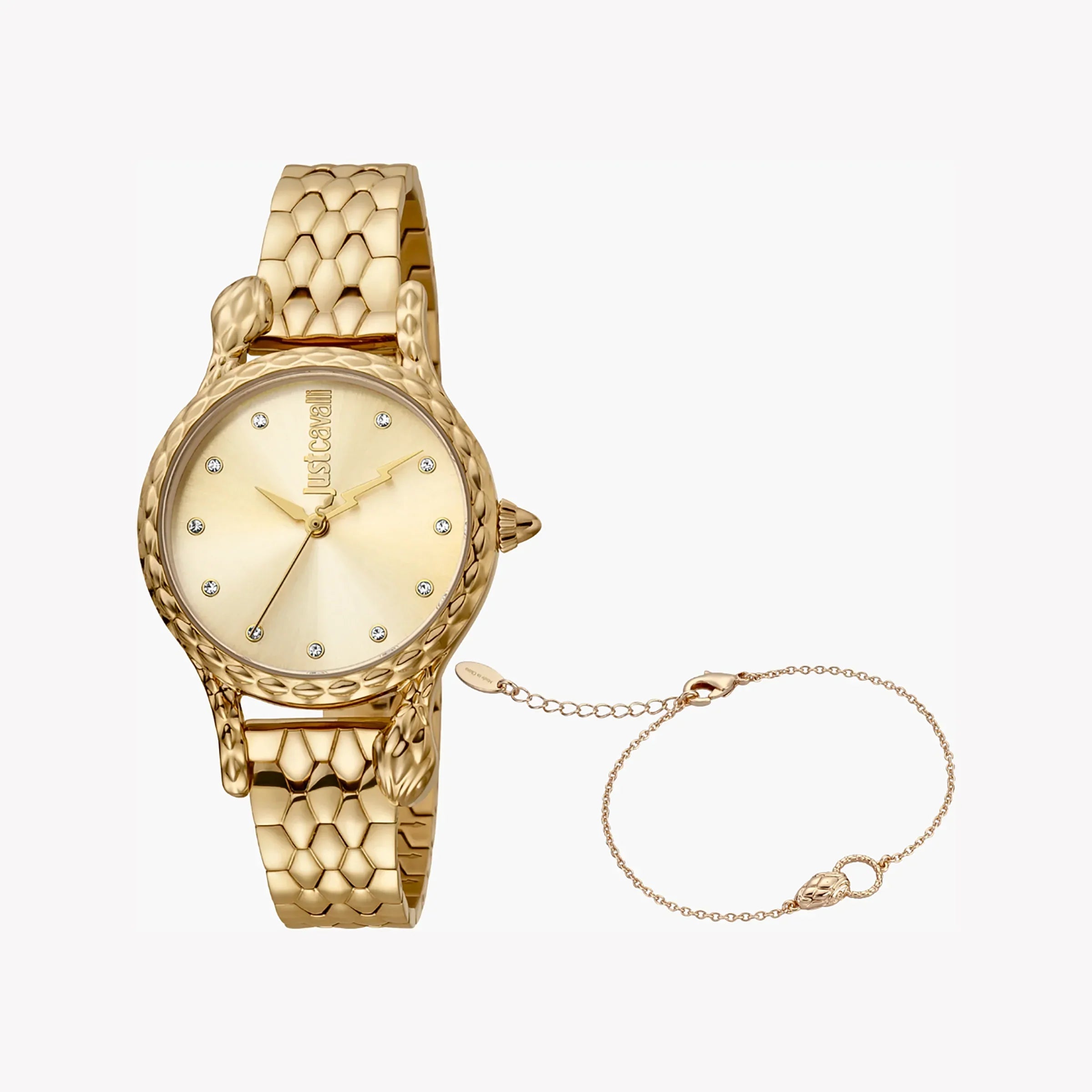 Just Cavalli Women's Gold Watch, Champagne Dial | Jc1l125m0065
