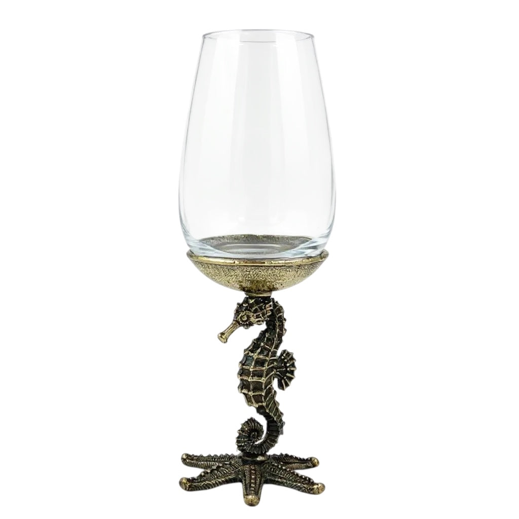Set of 2/Set of 4 - Seahorse Wine Glasses
