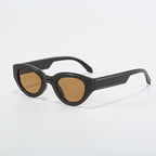 Retro oval dot paint sunglasses