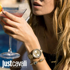 Just Cavalli Gold Watch, Champagne Dial | Jc1l169m0025