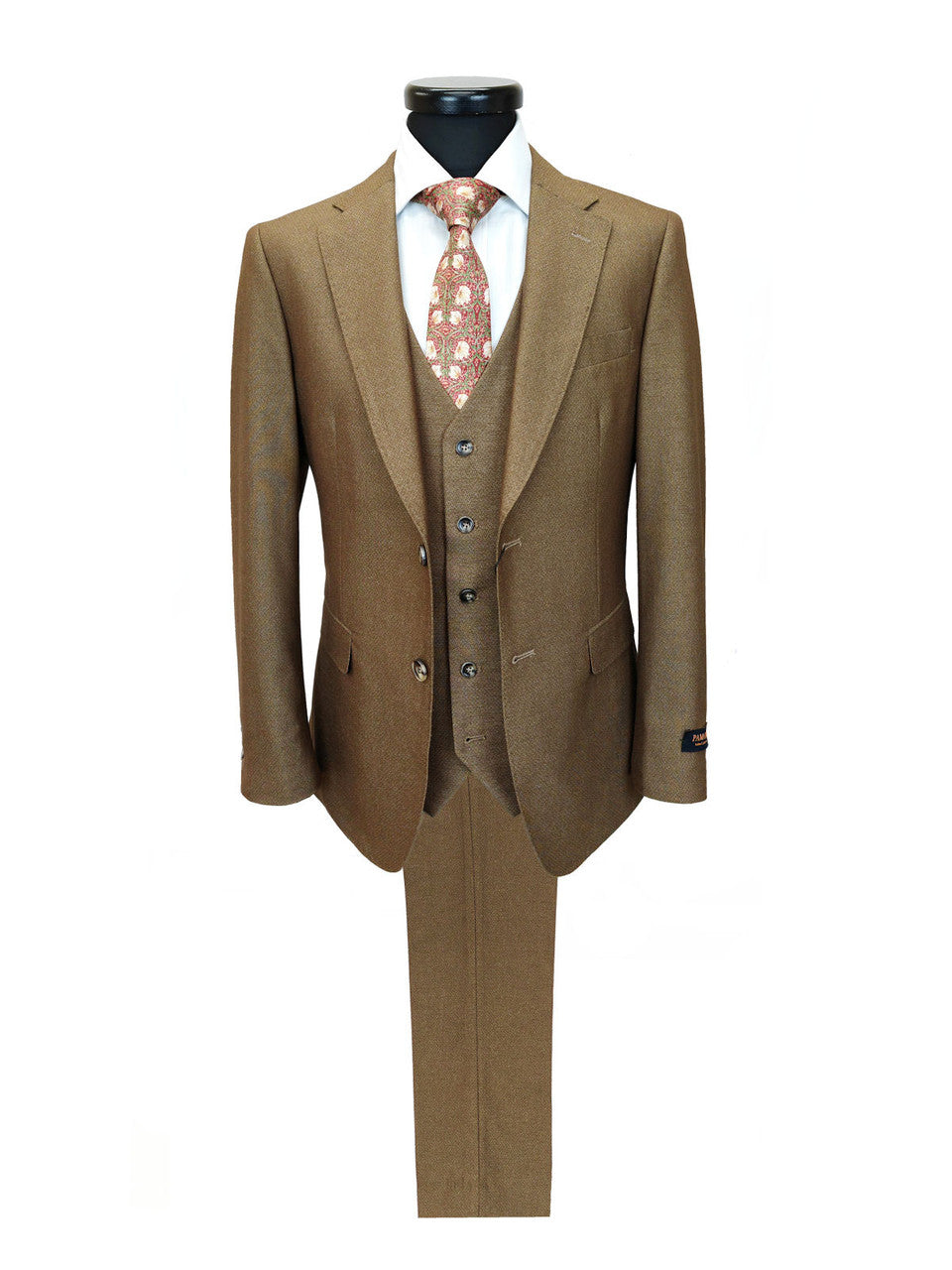 Gold Brown 3-Piece Suit