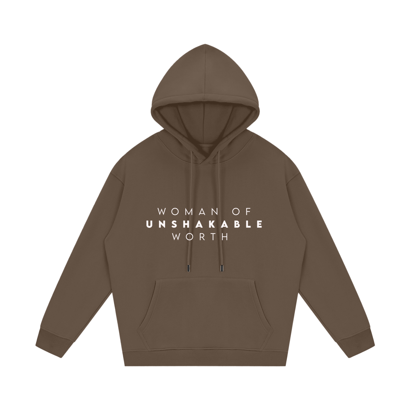 woman of unshakable worth Fleece Hoodie-9
