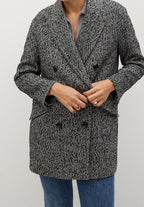 Herringbone Wool Coat
