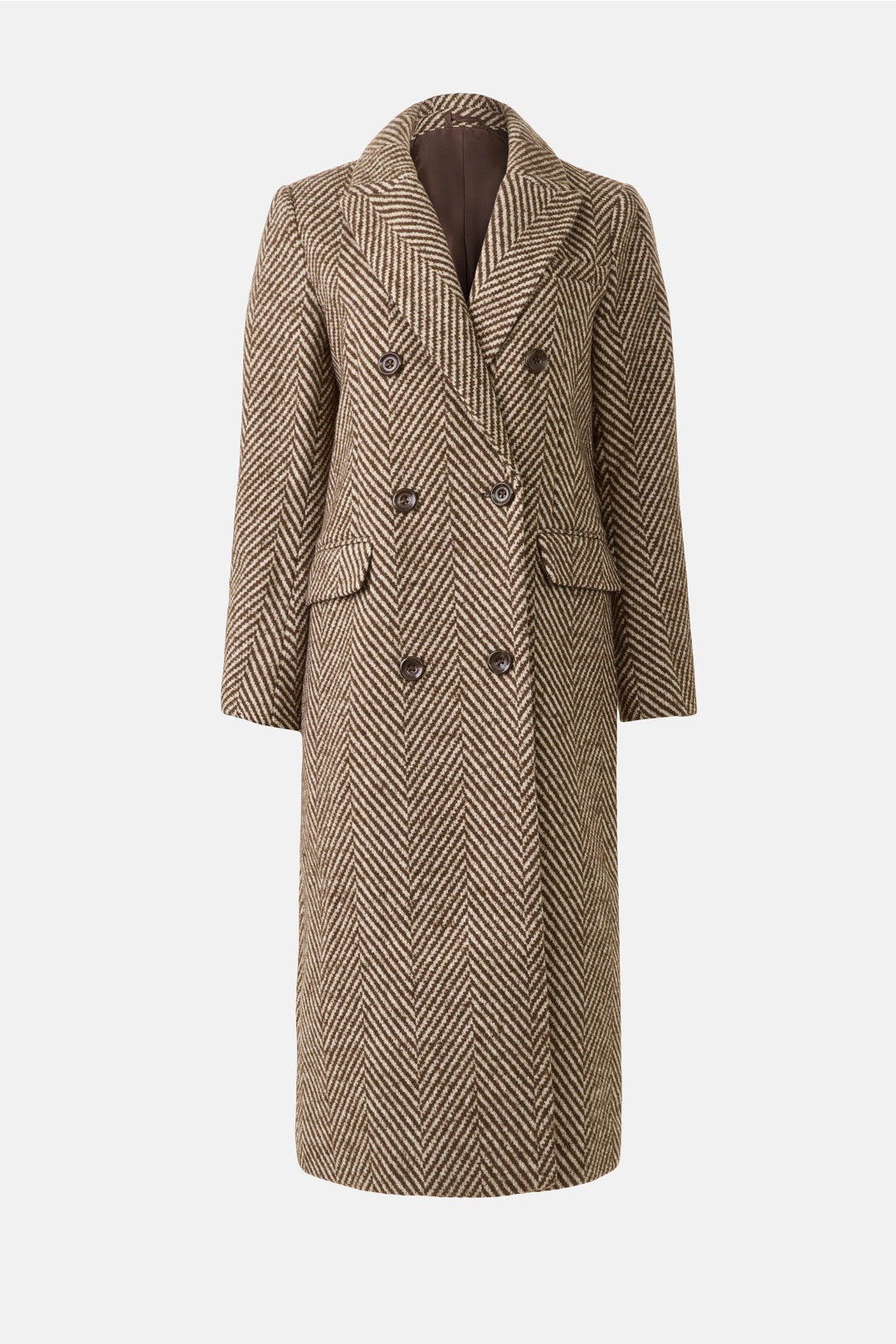 Herringbone Wool Coat