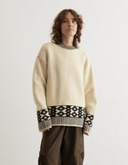 Wool jacquard sweater