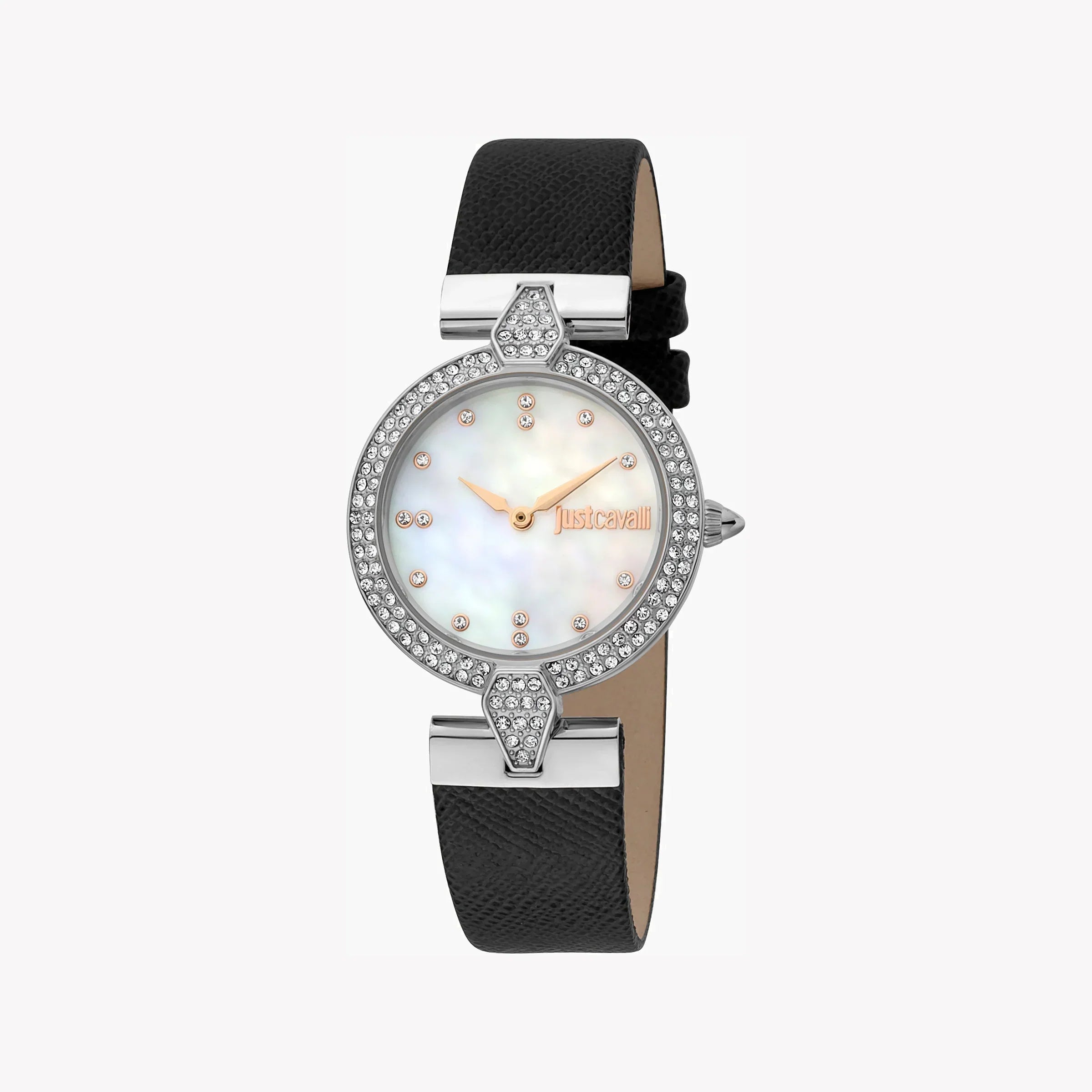 Just Cavalli Women's Leather Watch, White Dial | Jc1l159l0015