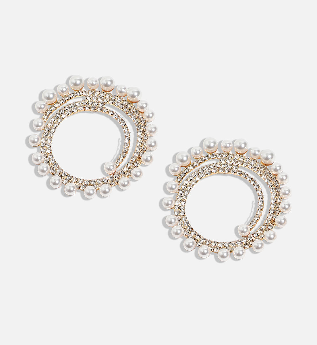 Irregular Pearl Oversized Earrings