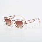 Retro oval dot paint sunglasses