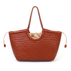 Large capacity woven bag for women
