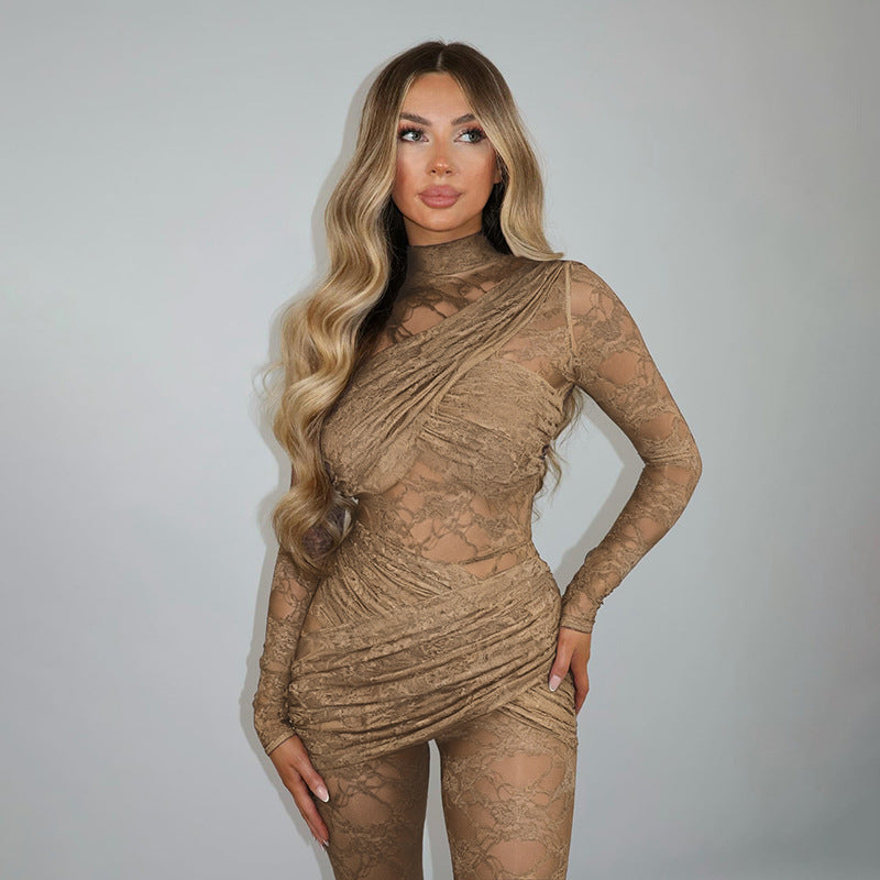 Sheer Lace Jumpsuit