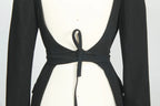 Light luxury-style suit with a temperament for showing off on the street featuring a casual design and an open-back look