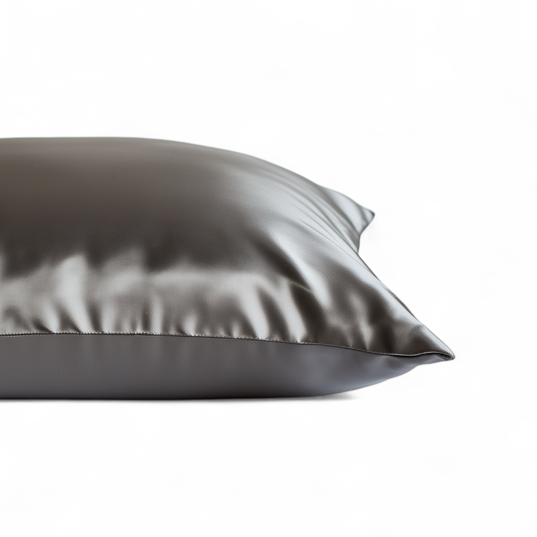King Organic Silk Pillowcase - Dark Grey