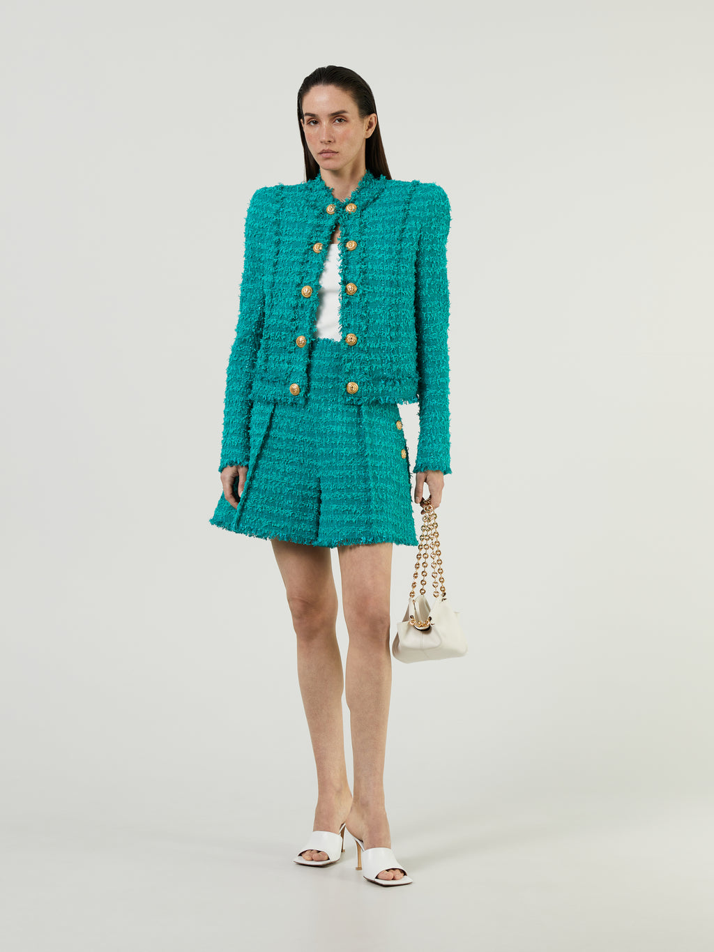 Tweed Bodycon Blazer