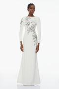 Embroidered Orchid Dress