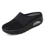 Women's Sandals - European and American Style Open-Toe Large Size Chunky Heel Half Slippers