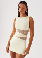 Twist Mesh Bodycon Dress