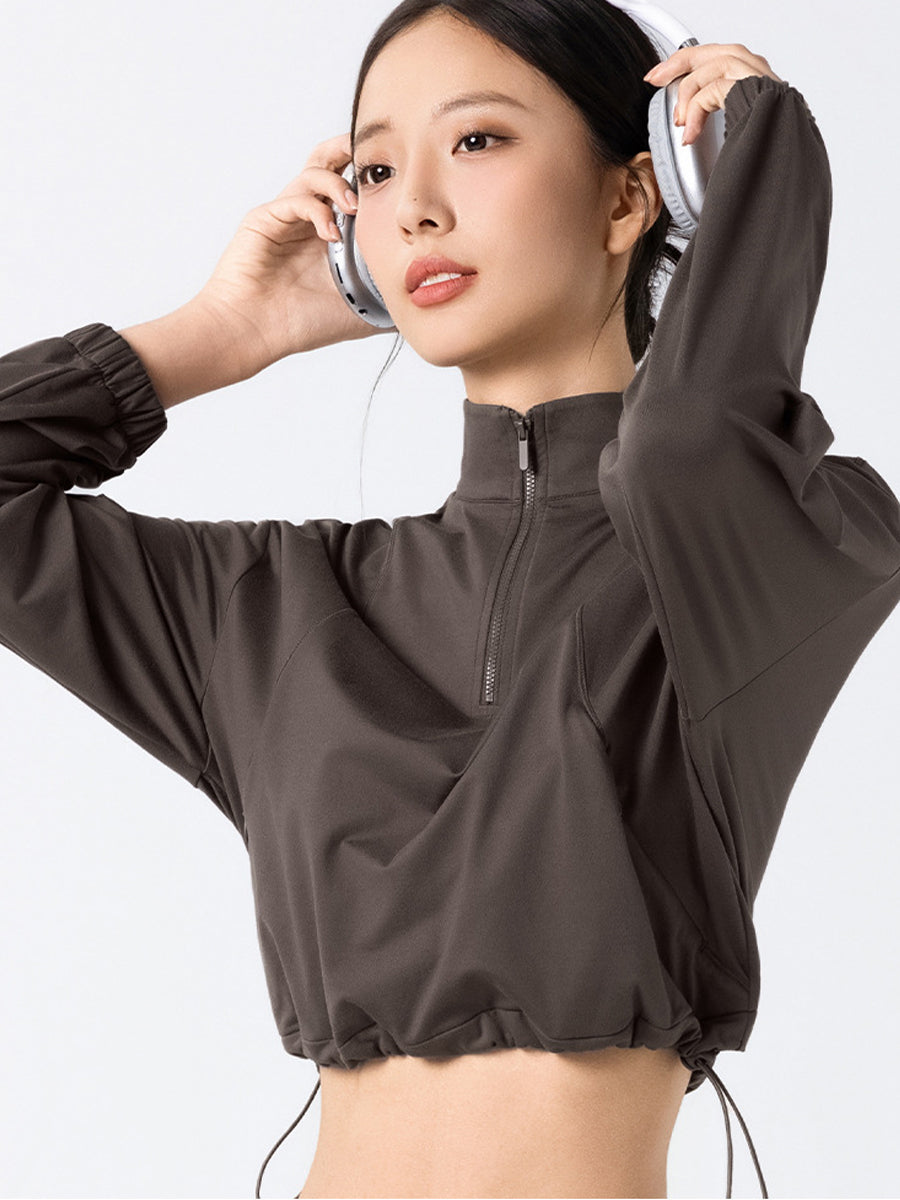 Elevate Zip Crop