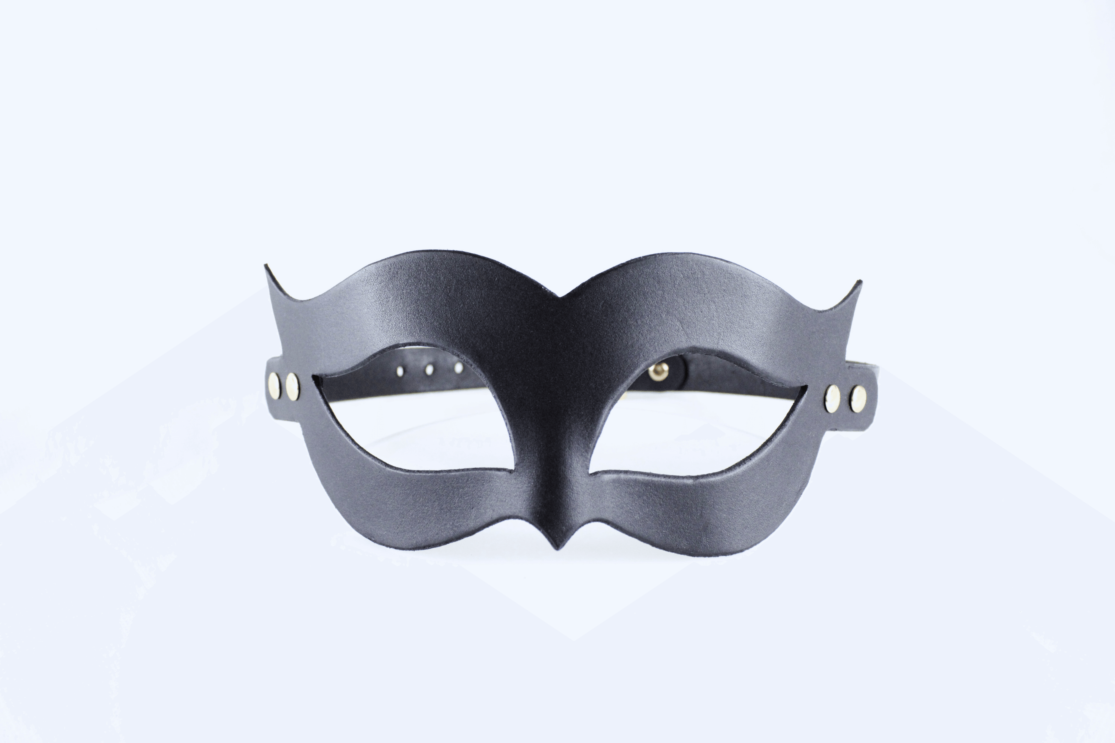 Bondage Mask – Handmade Leather Fetish Mask with Adjustable Strap