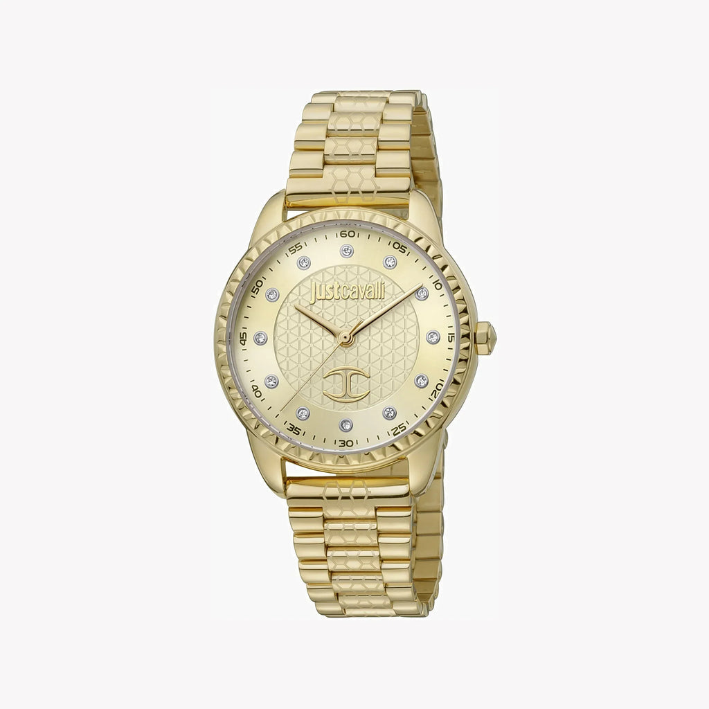 Just Cavalli Women's Gold Watch, Champagne Dial | Jc1l176m0055
