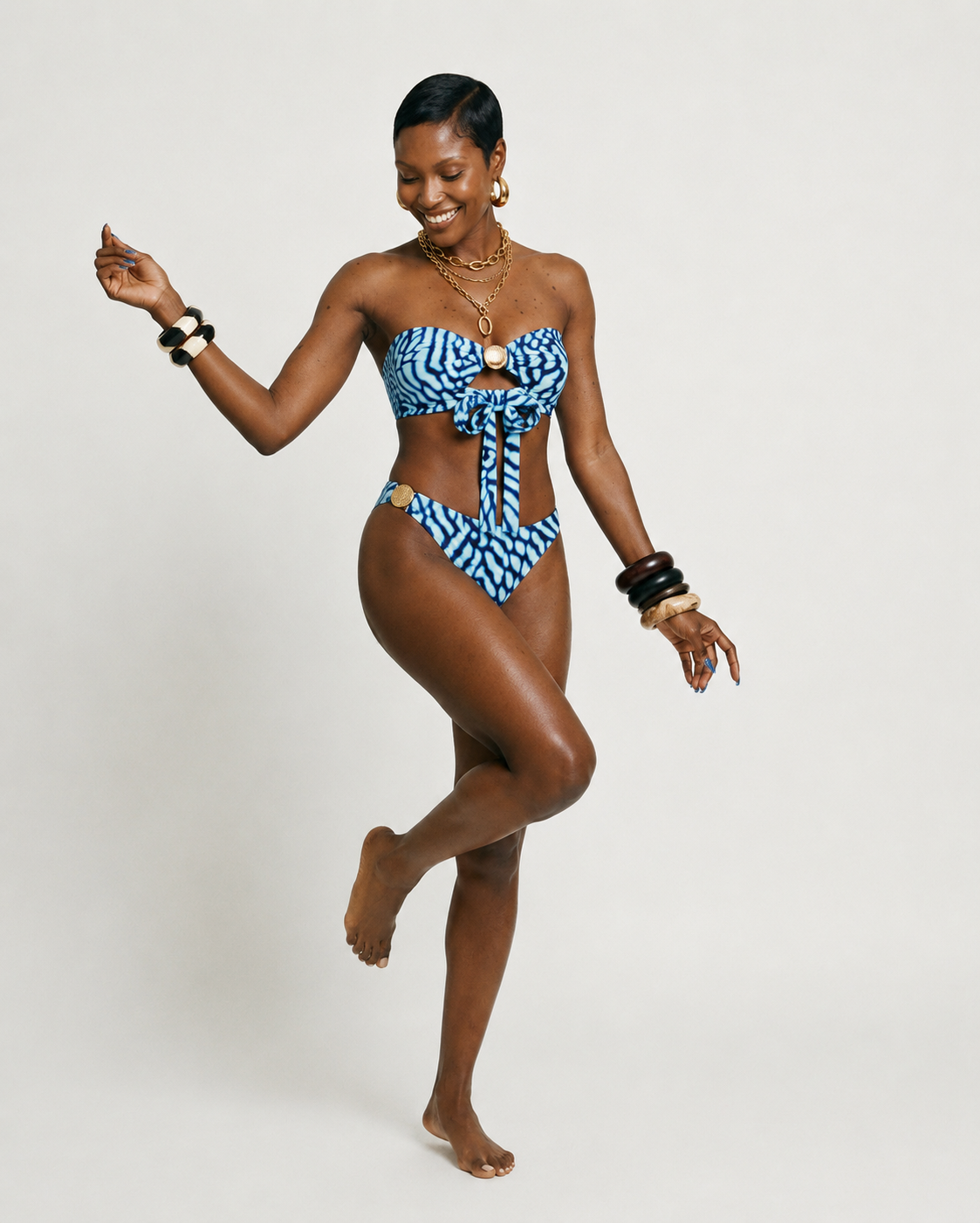Wanderlust Printed Strappy Bikini Set-2