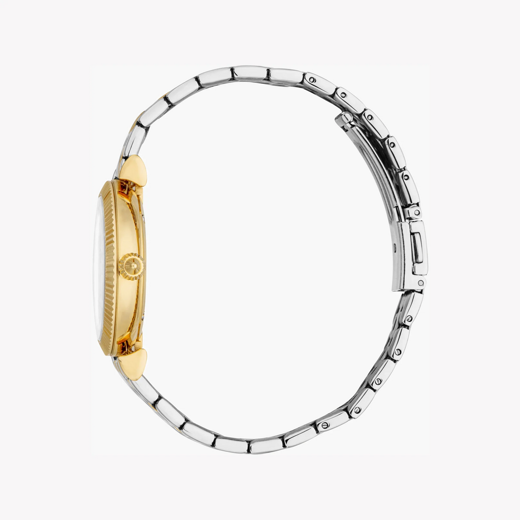 Just Cavalli Women's Two Tone Silver & Gold Watch, Silver Dial | Jc1l266m0055