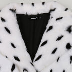 Nerazzurri Winter Long Oversized Colorful Warm Hairy Fluffy Faux Fur Coat Women Pockets Female Loose Luxury Furry Overcoat