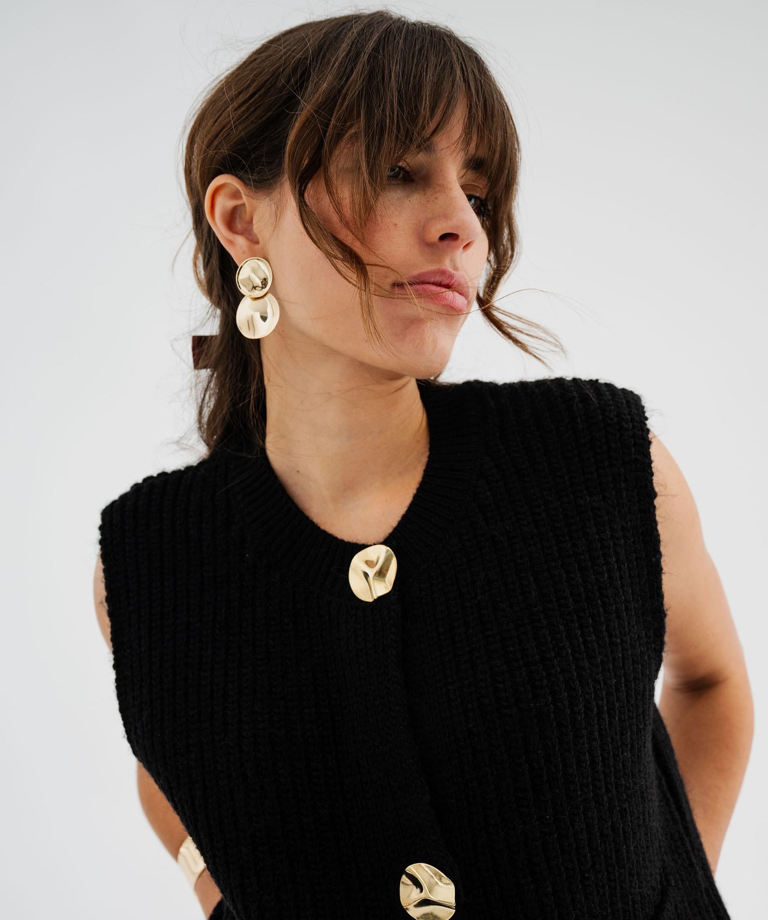 Cardigan Knit Vest