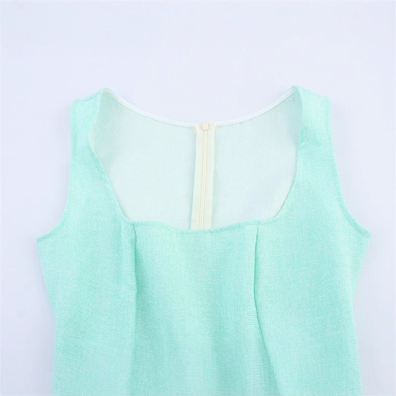 Design Sense Unique Versatile Fitted Slim Casual French Vintage Dress