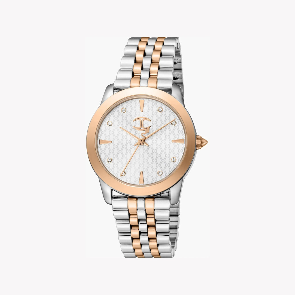 Just Cavalli Women's Stainless Steel Watch, Silver Dial | Jc1l211m0305