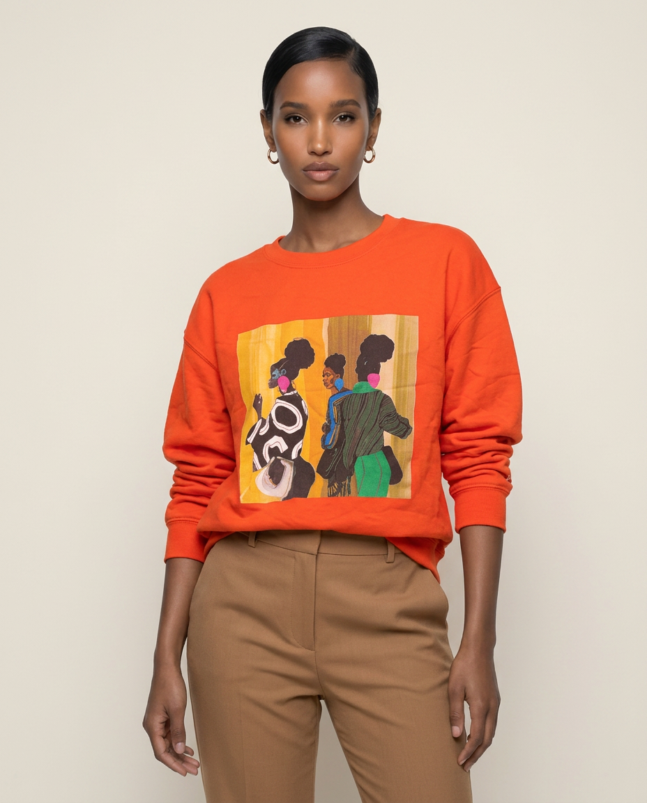 The Gallery Girl Graphic Sweatshirt-0