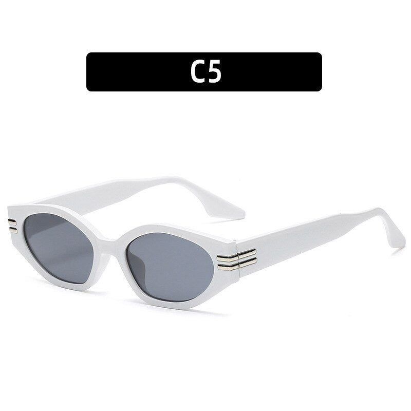 Fashion Vintage Cat Eye Sunglasses Women Men Luxury Brand Designer Popular Travel Small Frame Sun Glasses Sexy Ladies UV400