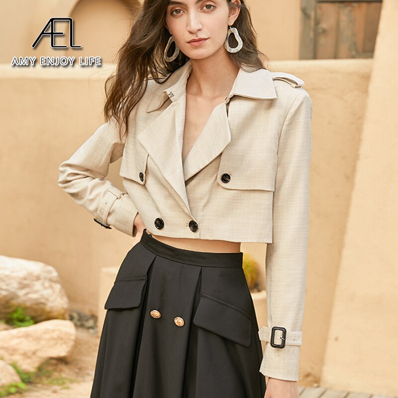 British Style Short Section Small Suit Jacket Female Spring Suit Design Sense High Waist
