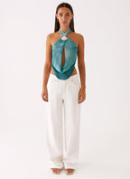 Backless Cut-Out Top
