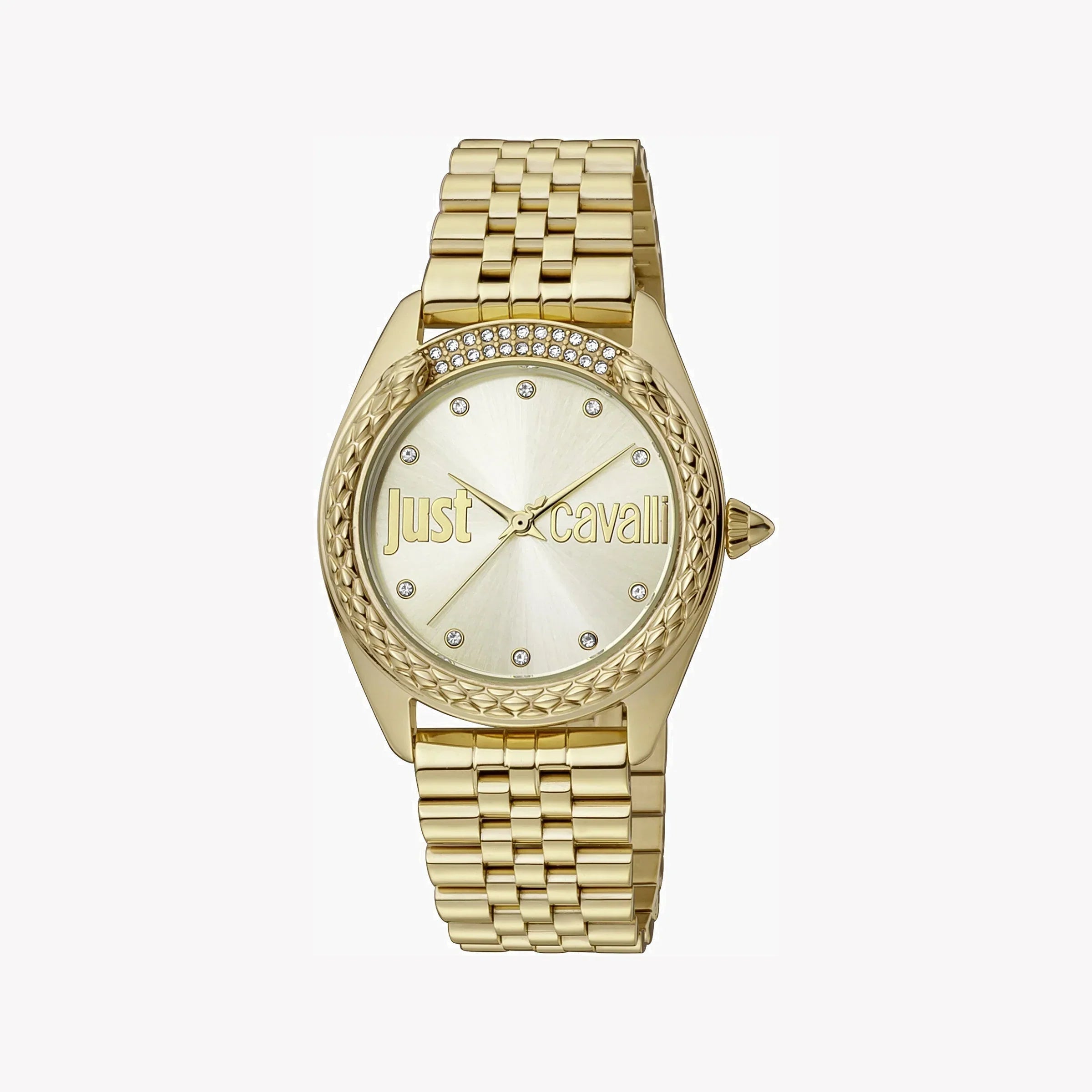 Just Cavalli Women's Gold Stainless Steel Watch, Champagne Dial | Jc1l195m0065